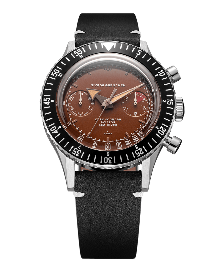 Nivada Grenchen Chronomaster Tropical 41mm Automatic 85141M – Ansicht 5