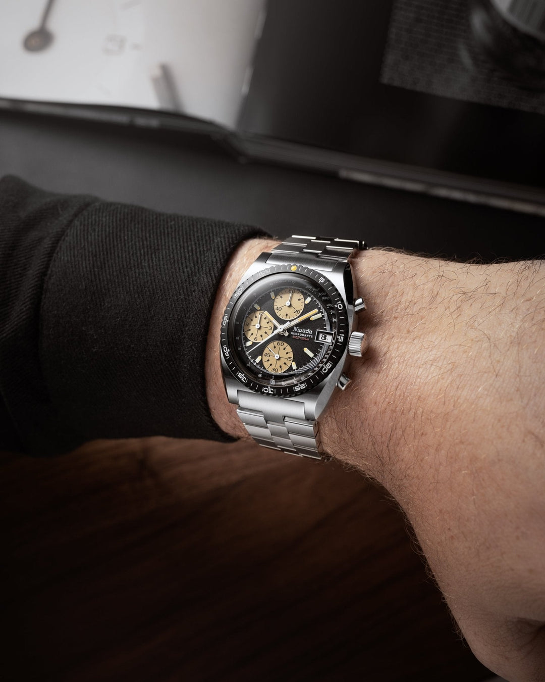 Nivada Grenchen Autochron Mecaquartz Black 77001Q – Ansicht 5