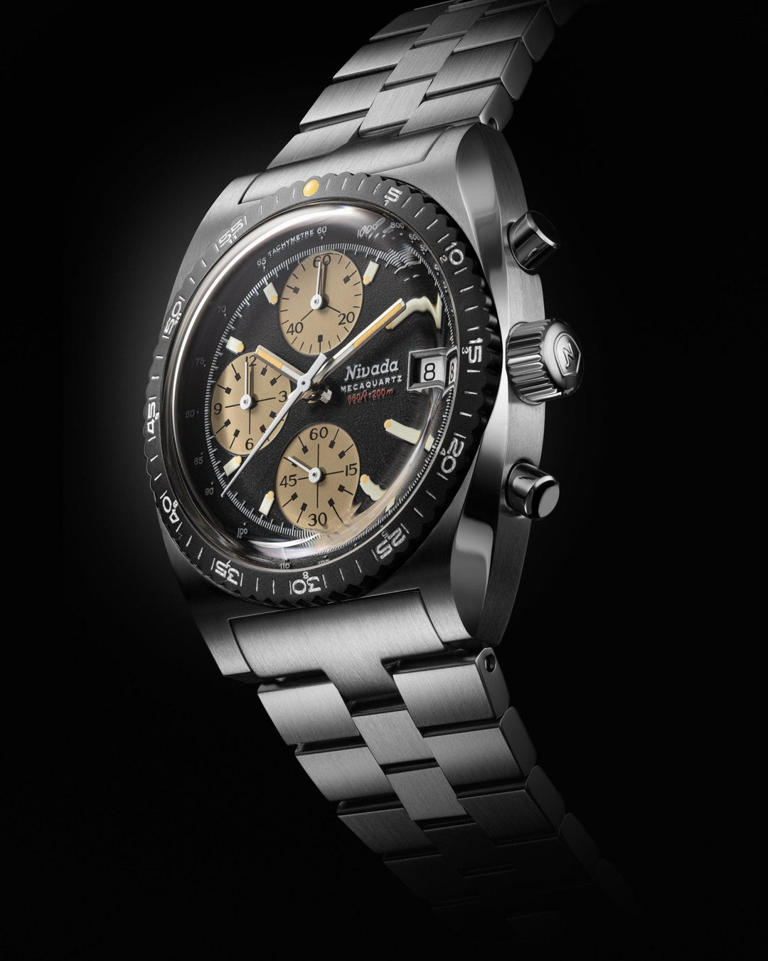 Nivada Grenchen Autochron Mecaquartz Black 77001Q – Ansicht 2