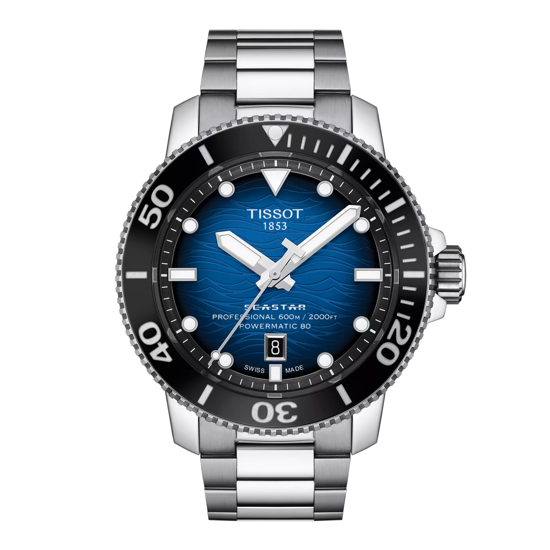 Tissot Seastar 2000 46mm T120.607.11.041.01 - Zifferblatt Blau, Armband Stahl