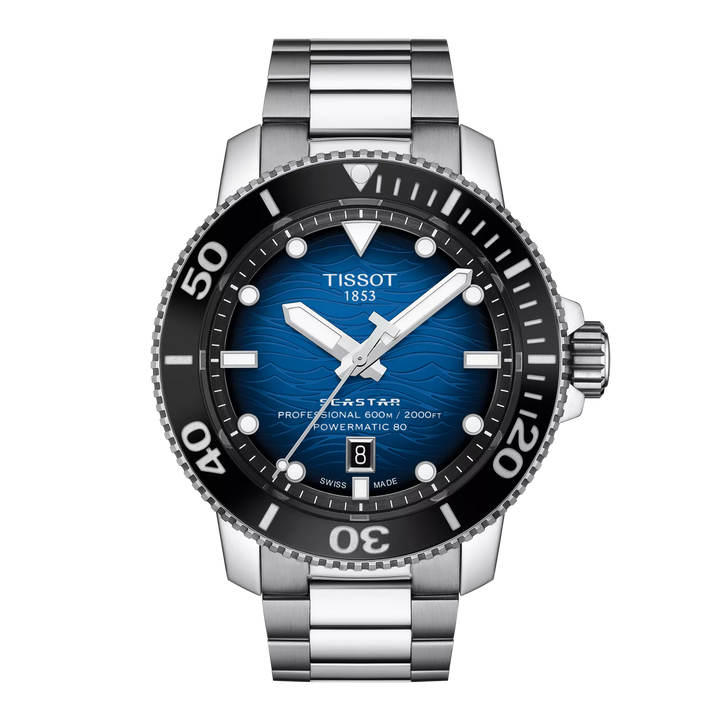 Tissot Seastar 2000 46mm T120.607.11.041.01 - Zifferblatt Blau, Armband Stahl
