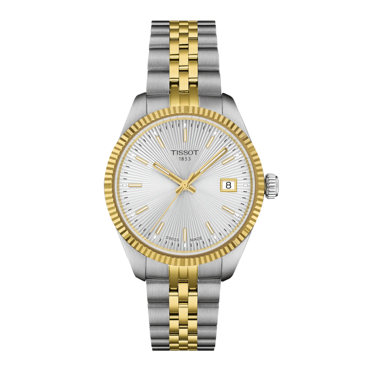 Tissot Ballade 34mm T156.210.22.031.00 - Zifferblatt Silber, Armband Stahl mit PVD-Beschichtung