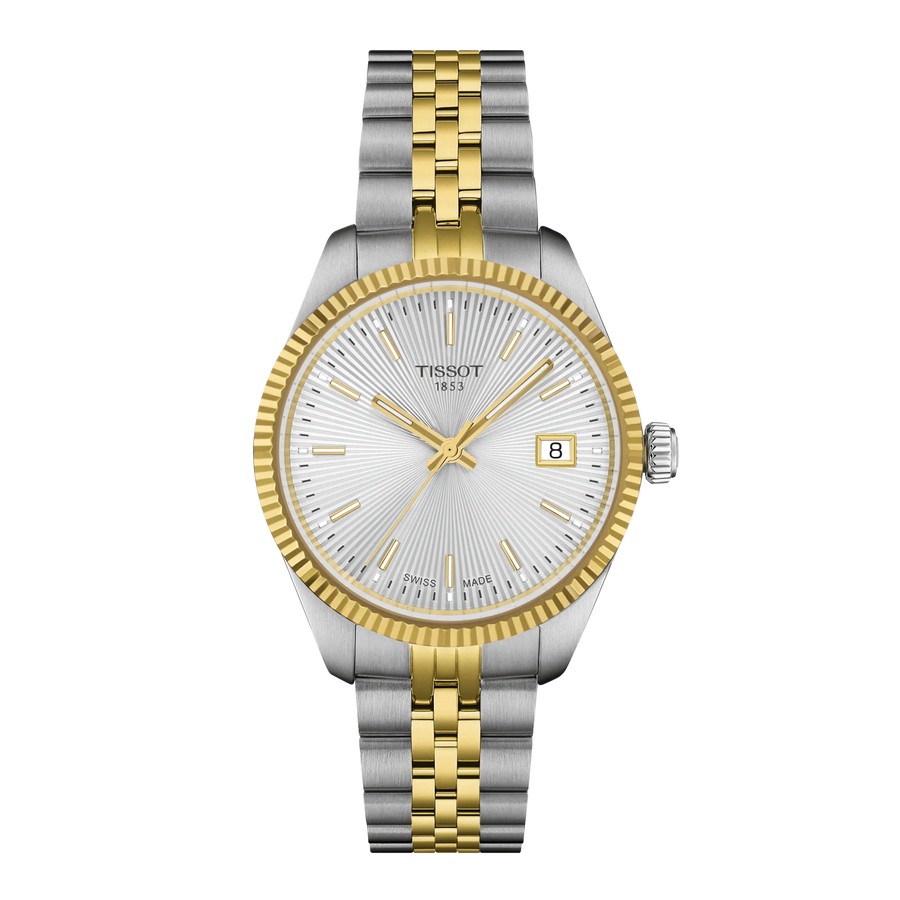 Tissot Ballade 34mm T156.210.22.031.00 - Zifferblatt Silber, Armband Stahl mit PVD-Beschichtung