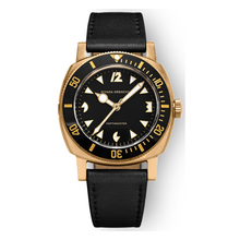 Nivada Grenchen Depthmaster Bronze 14123A – Herrenuhr 39 mm, Zifferblatt Schwarz