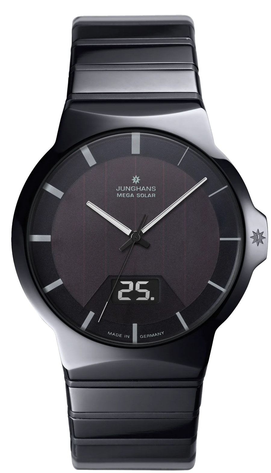 Junghans Force Mega Solar 40,4mm 18/1133.44 - Zifferblatt Schwarz, Armband Keramik