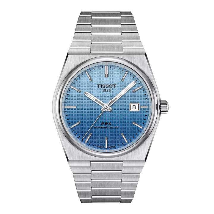 Tissot PRX 39,5mm T137.407.11.351.01 - Zifferblatt Eisblau, Armband Stahl