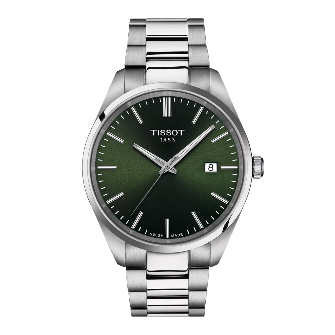 Tissot PR 100 40mm T150.410.11.091.00 - Zifferblatt Grün, Armband Stahl