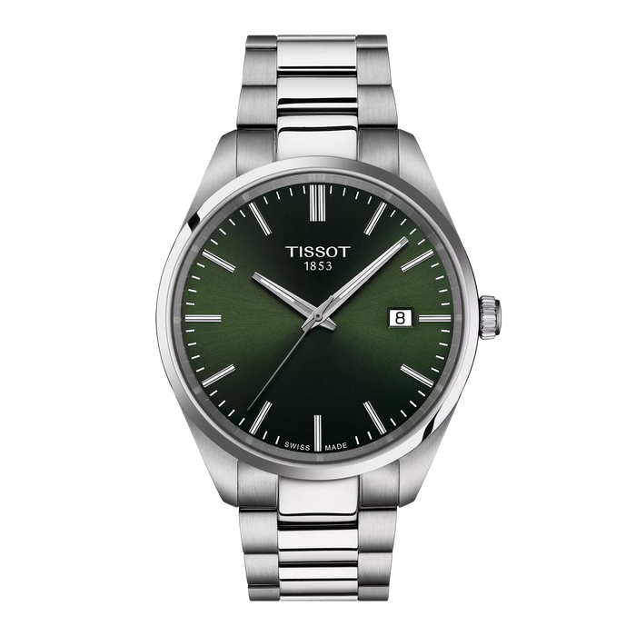 Tissot PR 100 40mm T150.410.11.091.00 - Zifferblatt Grün, Armband Stahl
