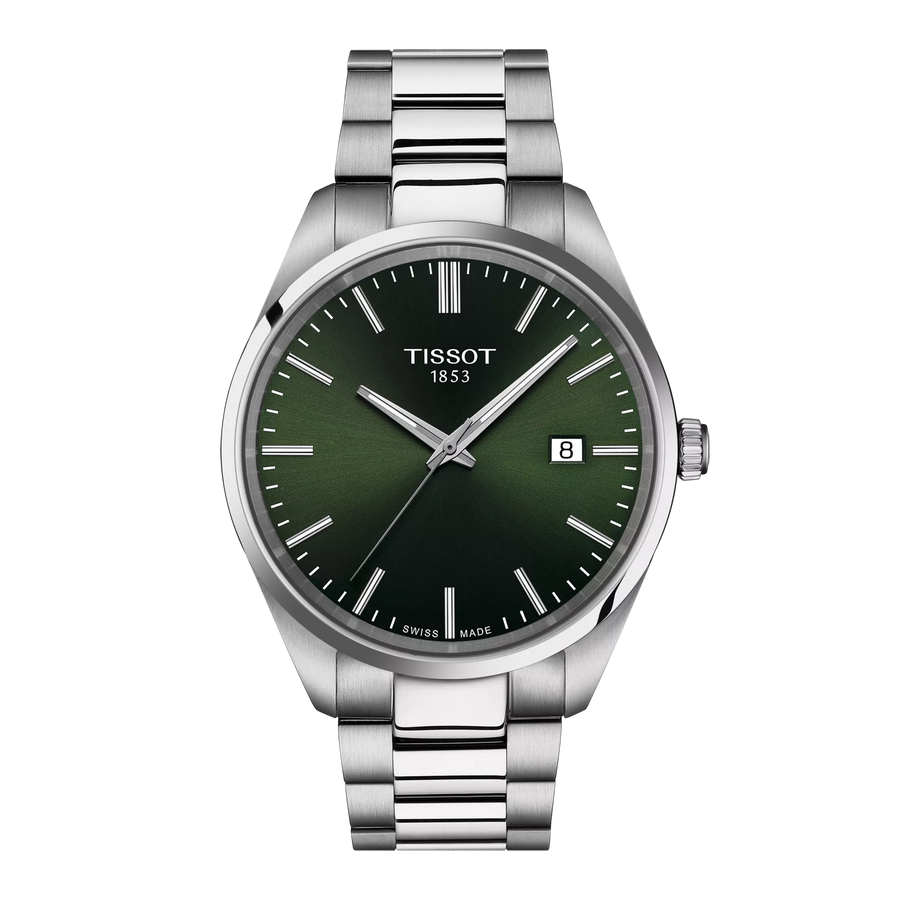 Tissot PR 100 40mm T150.410.11.091.00 - Zifferblatt Grün, Armband Stahl