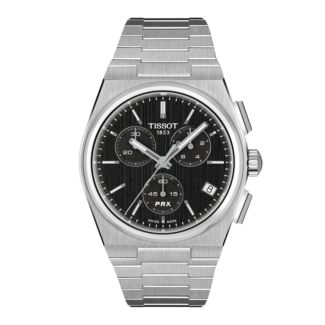 Tissot PRX Chronograph 41mm T137.417.11.051.00 - Zifferblatt Schwarz, Armband Stahl