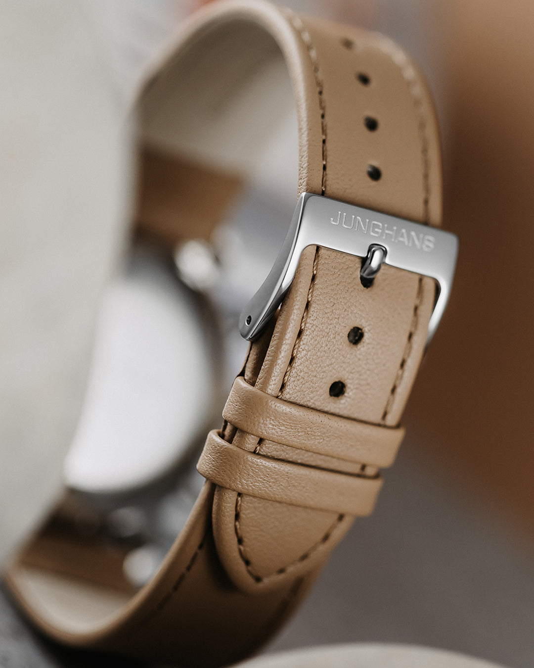 Junghans Max Bill Chronoscope 40mm 27/4502.02 - Armband und Schließe
