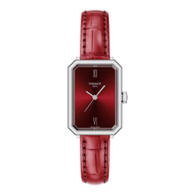 Tissot SRV 30mm T160.110.16.423.00 - Zifferblatt Rot, Armband Leder (Lackleder)