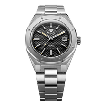 Nivada Grenchen F77 SST Black MK2 41mm 69041A77A – Herrenuhr 41 mm, Zifferblatt Schwarz