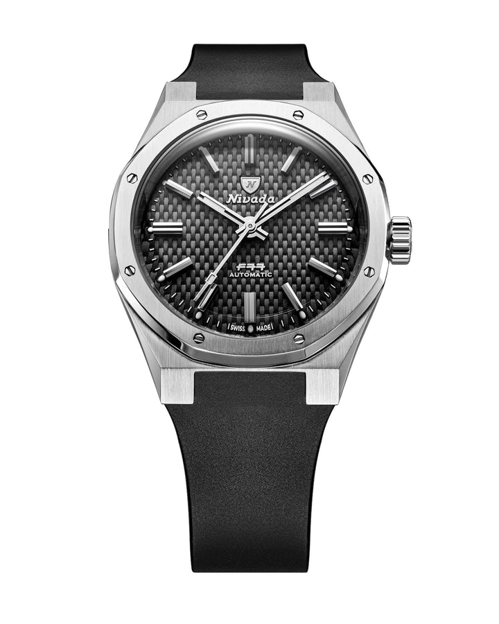 Nivada Grenchen F77 SST Black MK2 38mm White Lume 69011A – Ansicht 10
