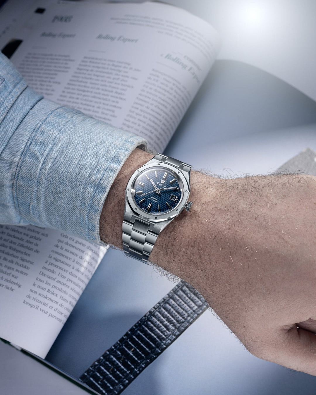 Nivada Grenchen F77 SST Blue MK2 41mm 69041A77B – Ansicht 4