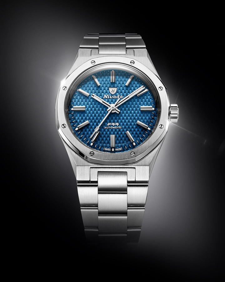 Nivada Grenchen F77 SST Blue MK2 38mm 69013A – Ansicht 3