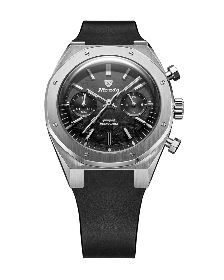Nivada Grenchen F77 Chrono Mecaquartz Carbon 38mm 68002Q – Ansicht 6