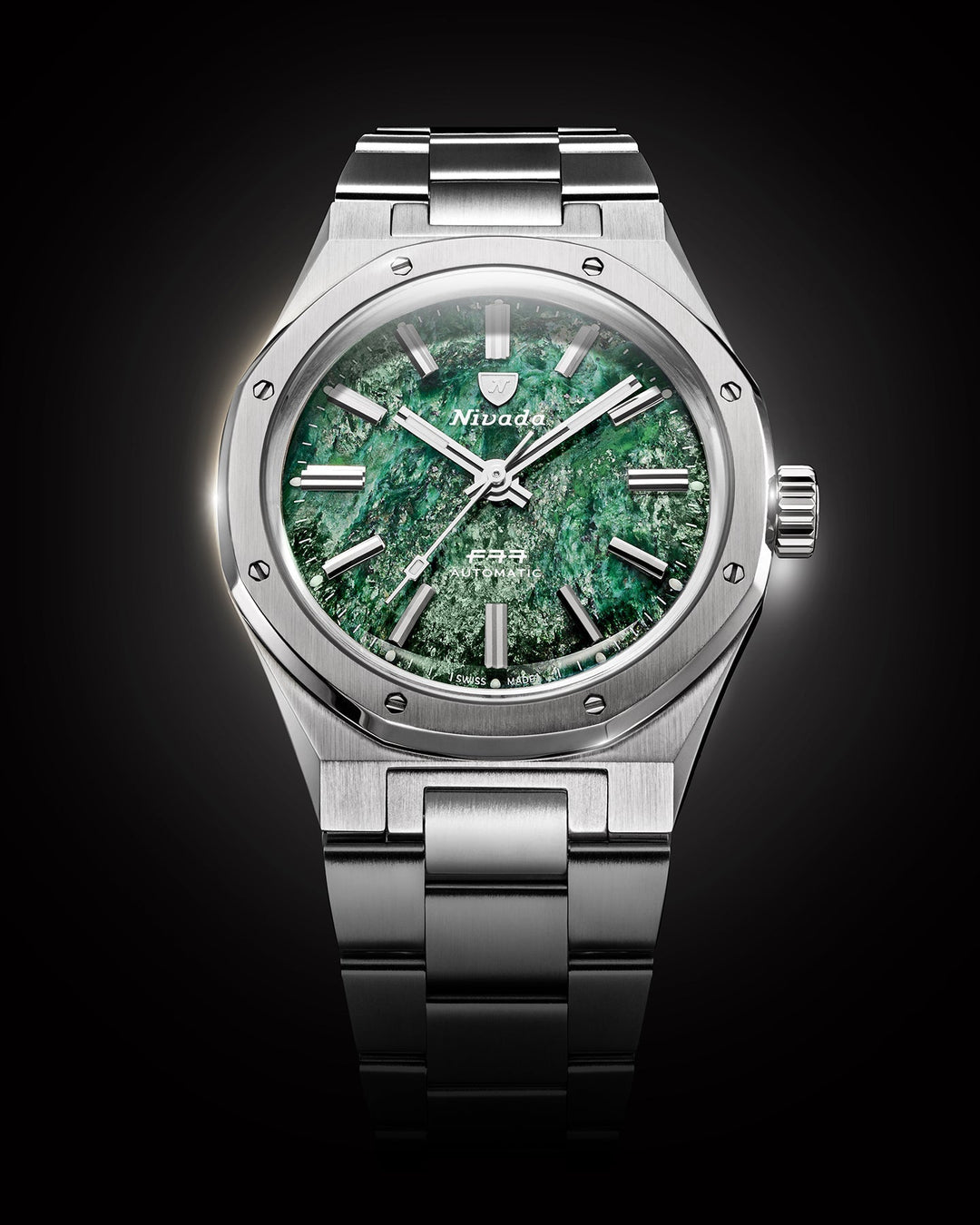 Nivada Grenchen F77 SST Green Aventurine MK1 37mm 68037A – Ansicht 5