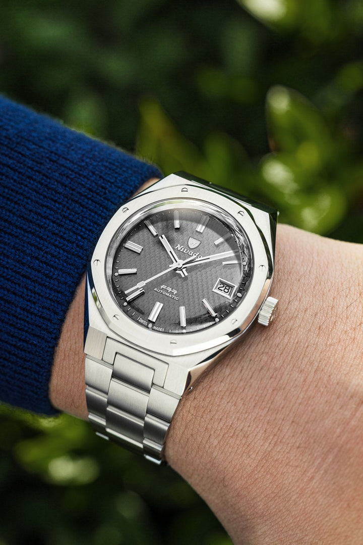Nivada Grenchen F77 SST Grey MK2 38mm 69012A – Ansicht 5