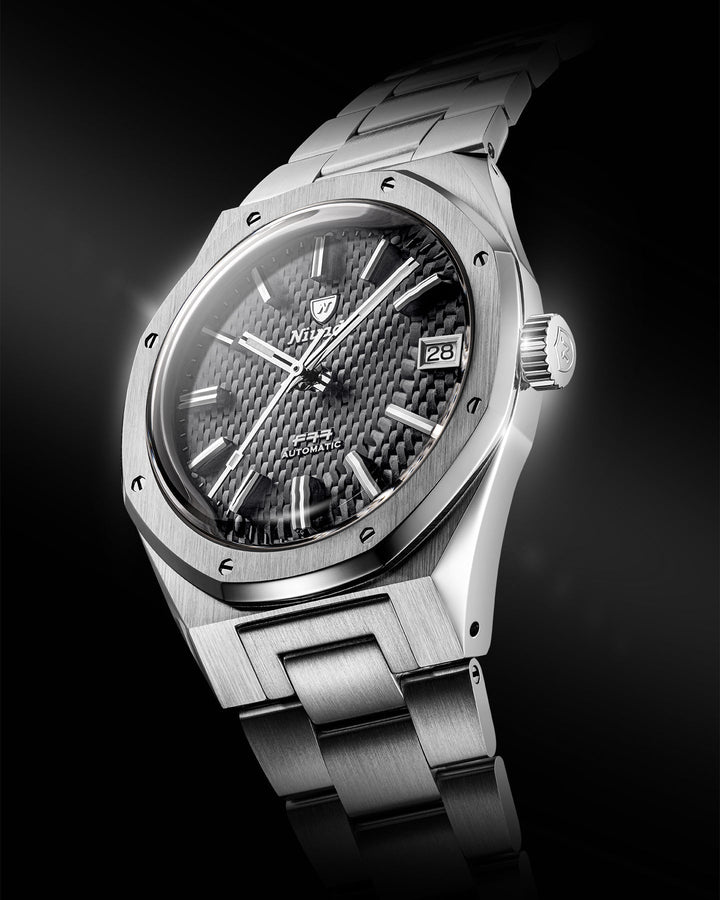 Nivada Grenchen F77 SST Grey MK2 38mm 69012A – Ansicht 2