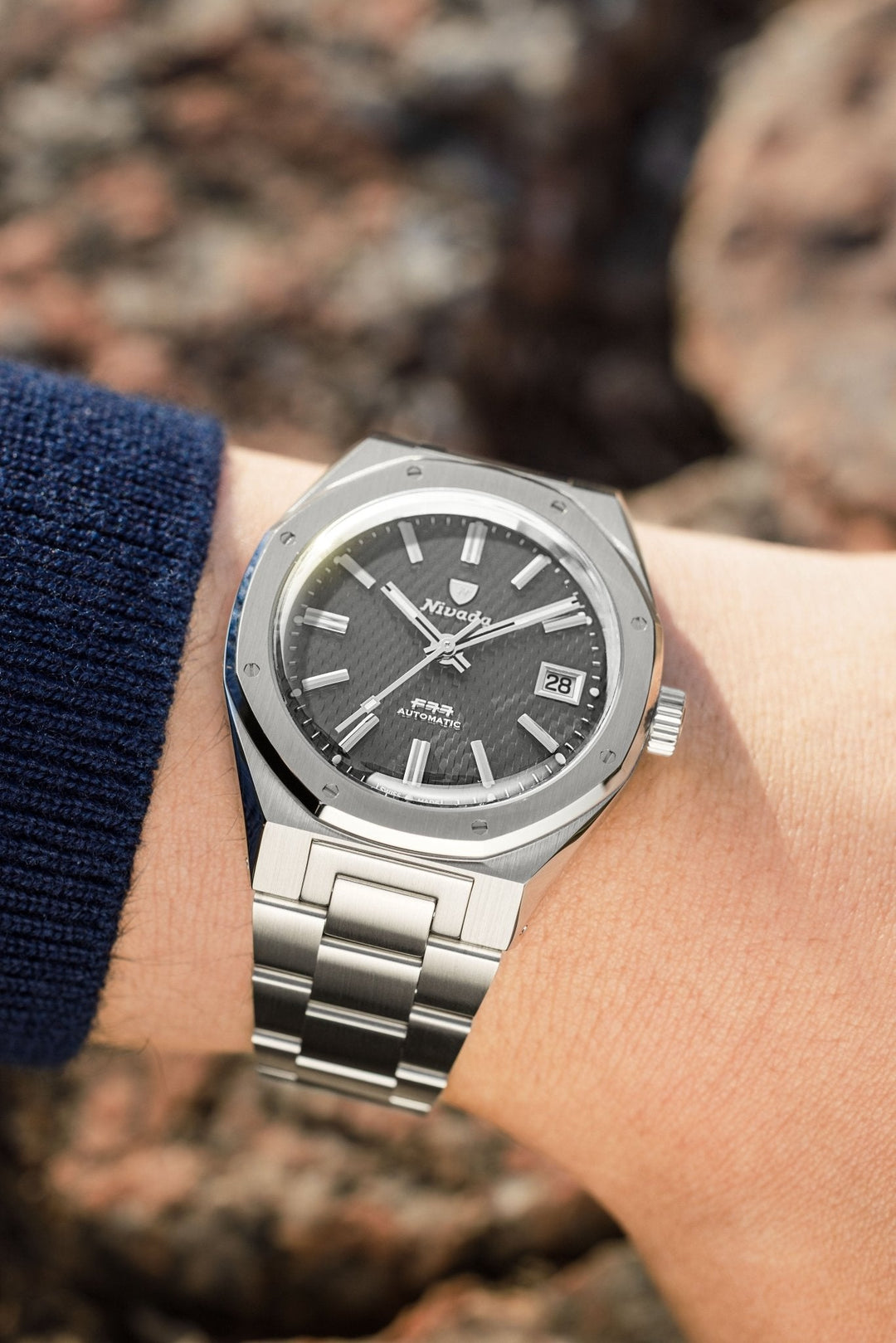 Nivada Grenchen F77 SST Grey MK2 38mm 69012A – Ansicht 4