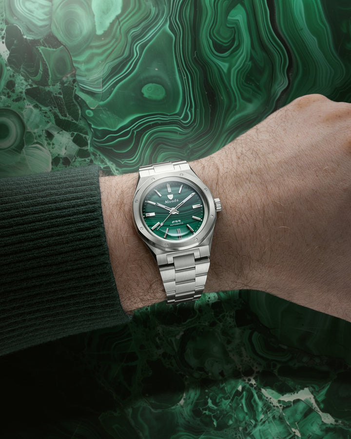 Nivada Grenchen F77 SST Malachite MK1 37mm 68036A – Ansicht 4
