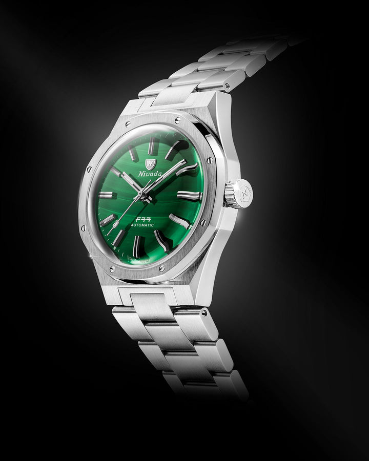 Nivada Grenchen F77 SST Malachite MK1 37mm 68036A – Ansicht 2