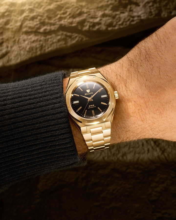 Nivada Grenchen F77 Gold MK2 38mm 68028A – Ansicht 4