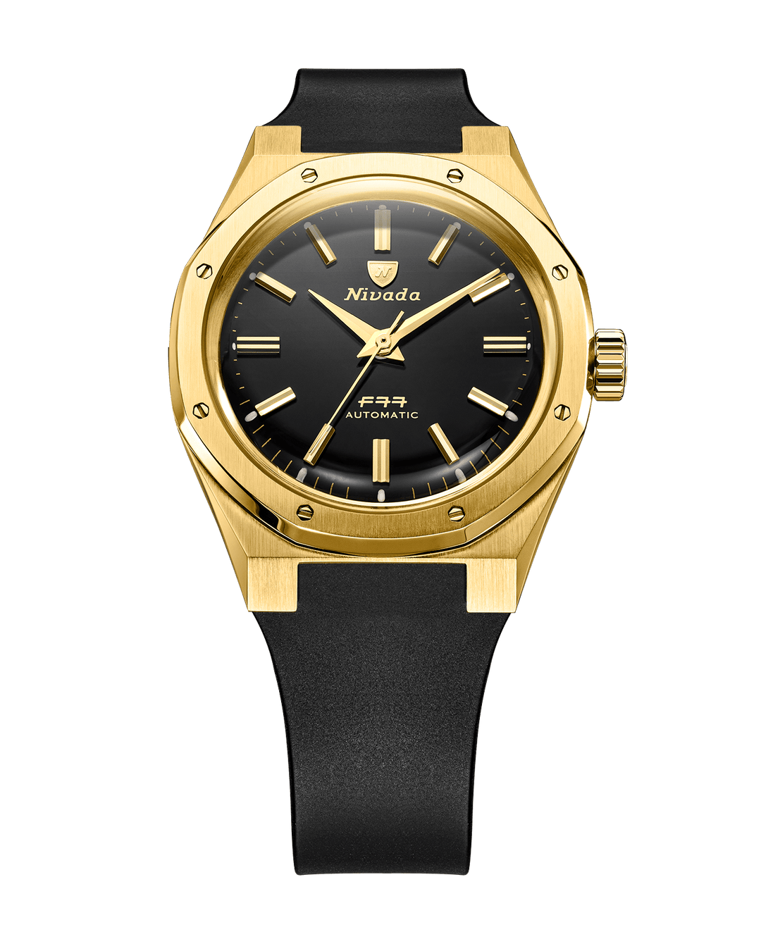 Nivada Grenchen F77 Gold MK2 38mm 68028A – Ansicht 7