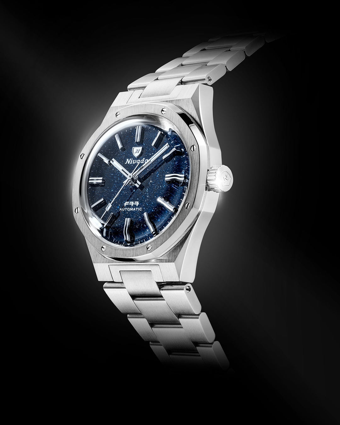 Nivada Grenchen F77 SST Dark Blue Aventurine MK1 37mm 68010A – Ansicht 2