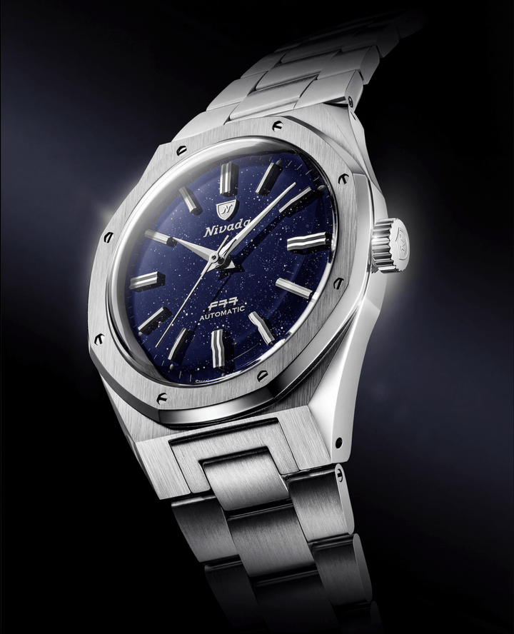 Nivada Grenchen F77 SST Dark Blue Aventurine MK2 38mm 68047A – Ansicht 2