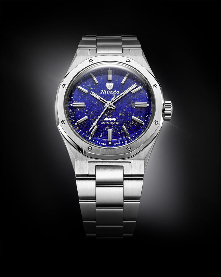 Nivada Grenchen F77 SST Lapis Lazuli MK1 37mm 68009A – Ansicht 3