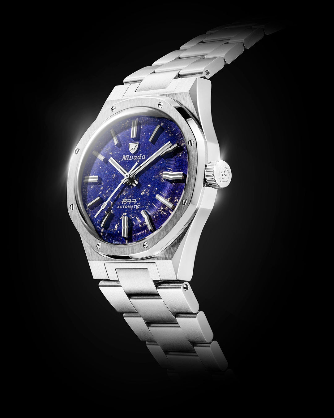 Nivada Grenchen F77 SST Lapis Lazuli MK1 37mm 68009A – Ansicht 2