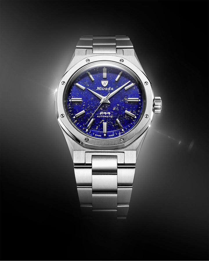 Nivada Grenchen F77 SST Lapis Lazuli MK2 38mm 68048A – Ansicht 4