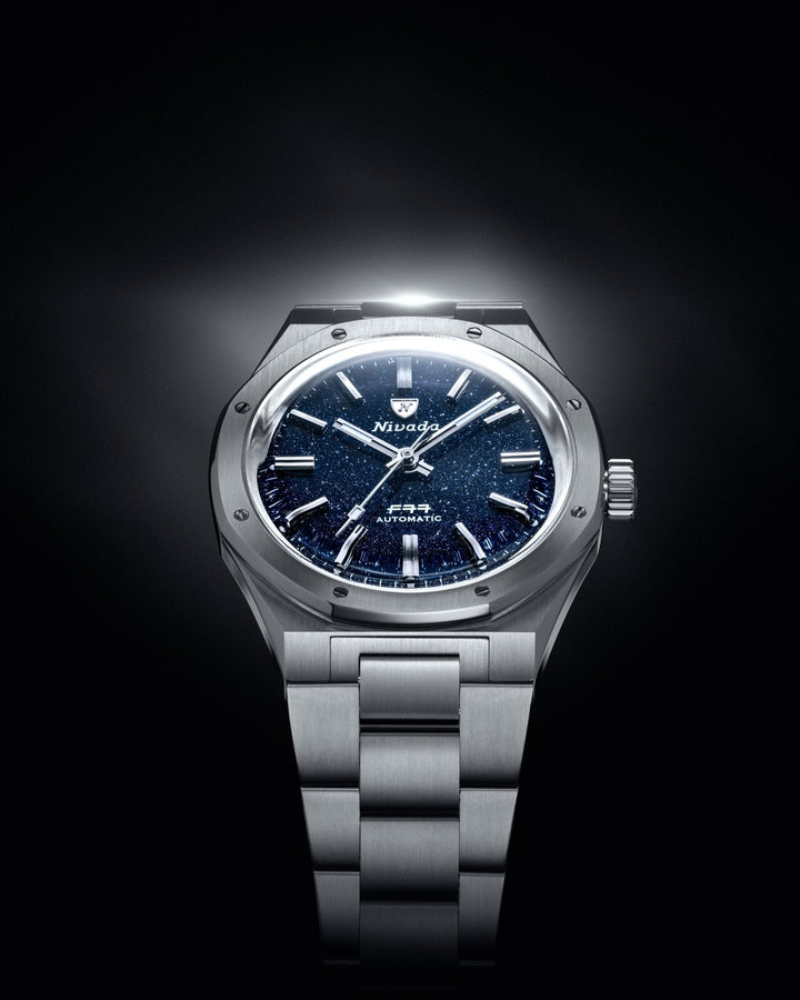 Nivada Grenchen F77 SST Dark Blue Aventurine MK1 37mm 68010A – Ansicht 3
