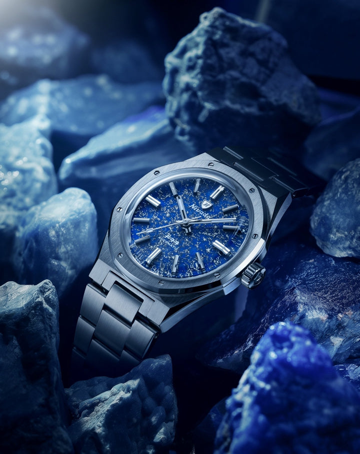 Nivada Grenchen F77 Titanium Lapis Lazuli MK1 37mm 68017A – Ansicht 3
