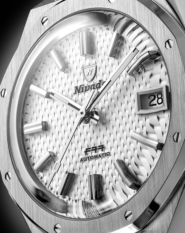Nivada Grenchen F77 SST White MK2 38mm 69014A – Ansicht 3