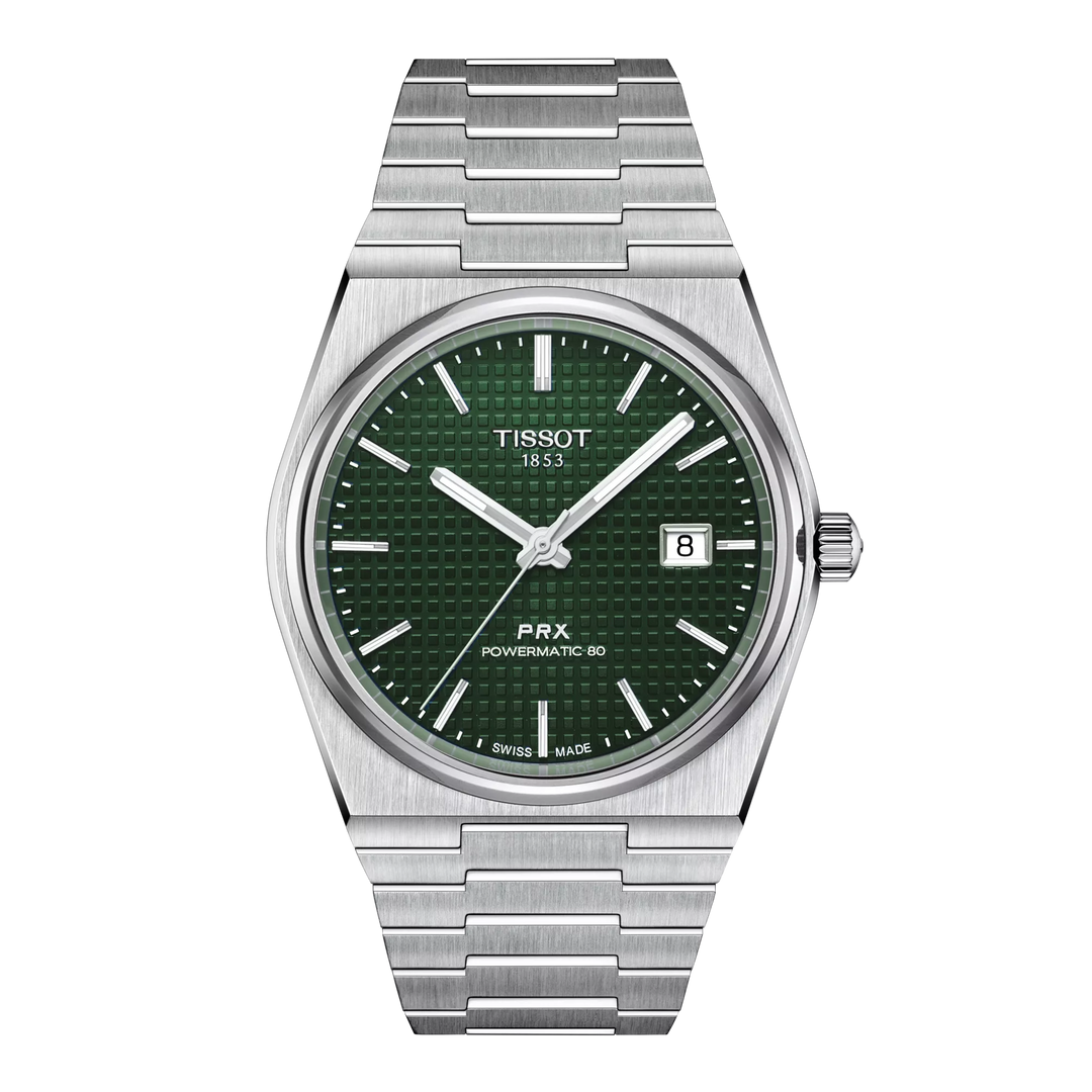 Tissot PRX 39,5mm T137.407.11.091.00 - Zifferblatt Grün, Armband Stahl