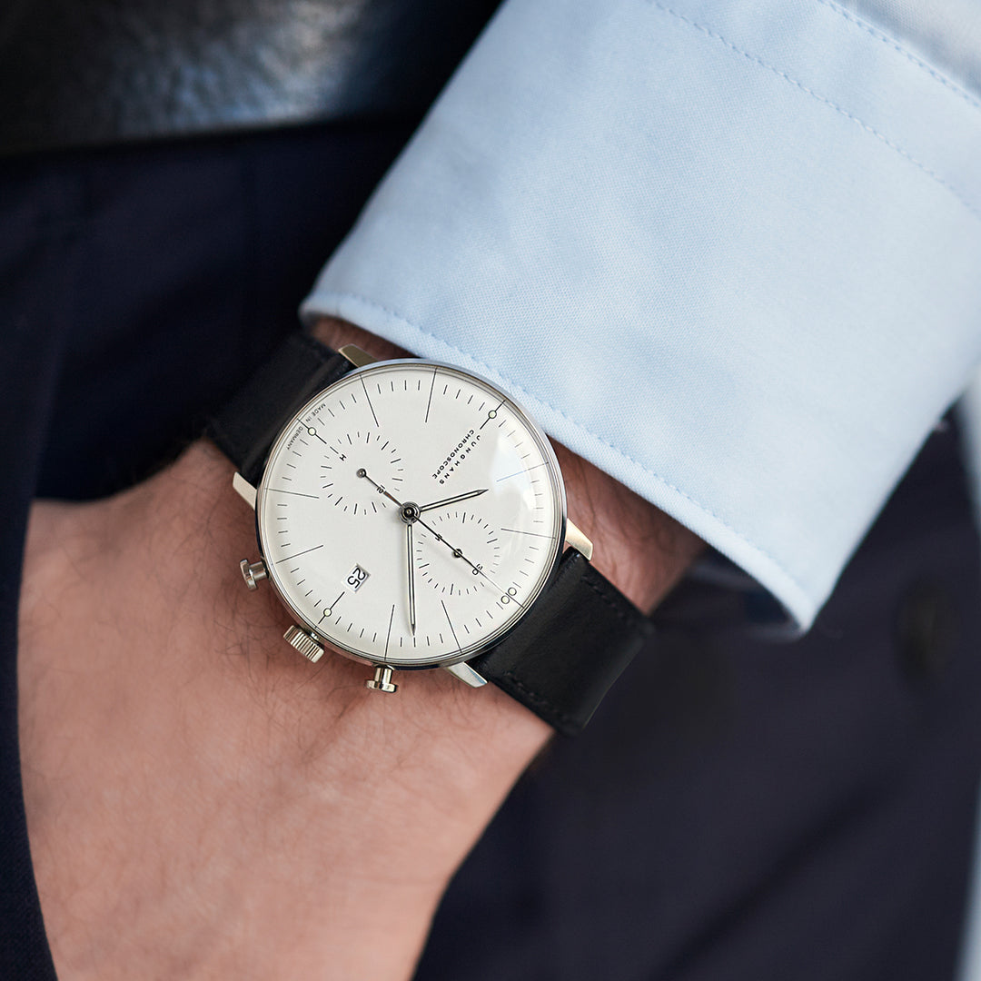 Junghans Max Bill Chronoscope 40mm 27/4600.02 am Handgelenk