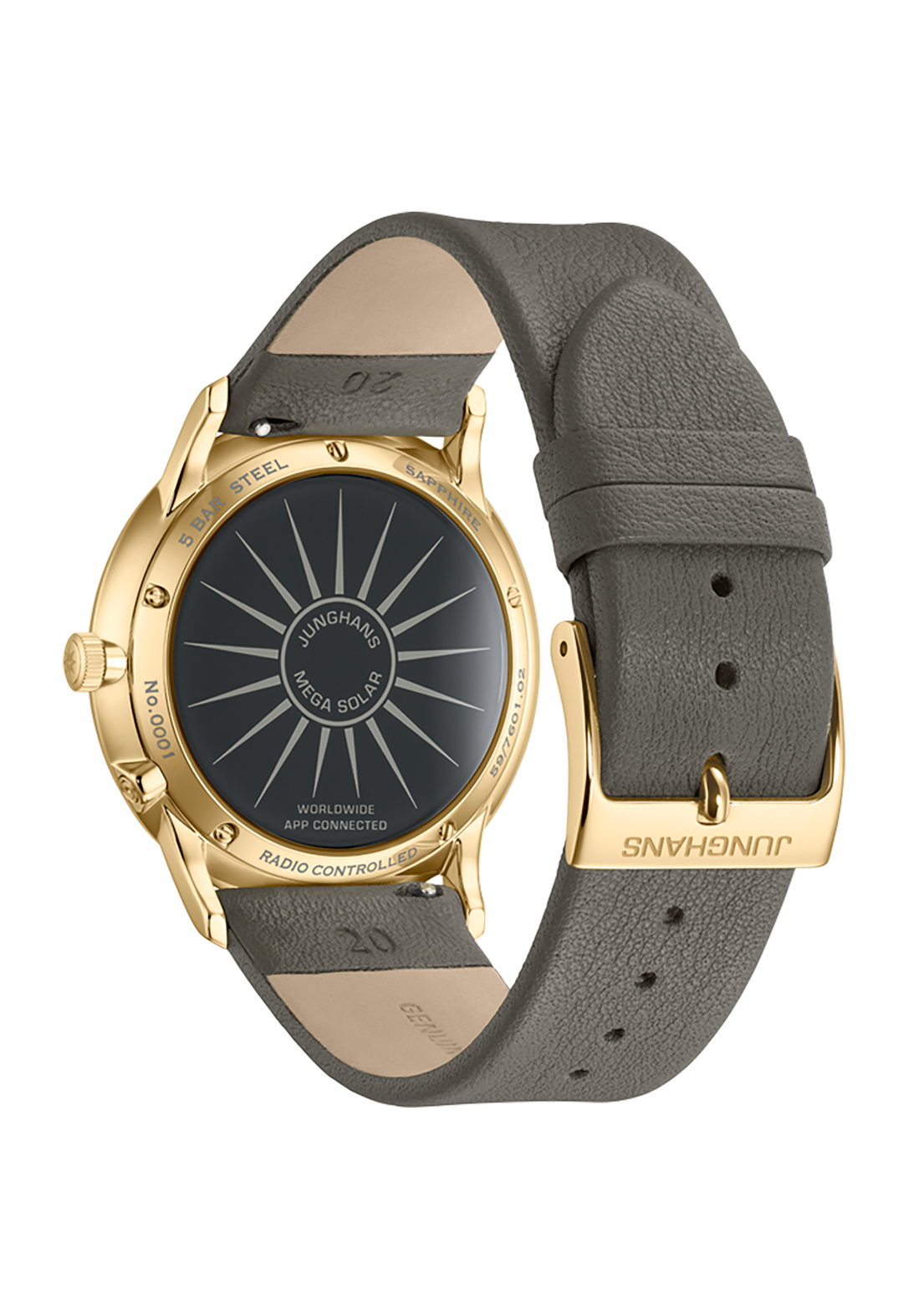 Junghans Meister MEGA Solar 38mm 59/7601.02 - Gehäuseboden