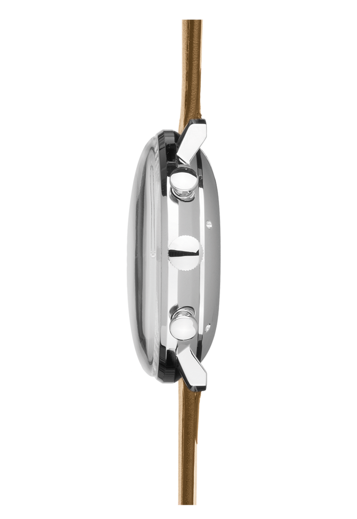Junghans Max Bill Chronoscope 40mm 27/4502.02 - Gehäuse im Profil