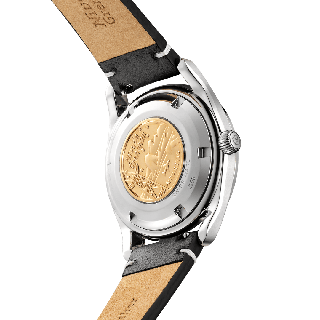 Nivada Grenchen Antarctic Glacier 38mm 32063A - Gehäuseboden