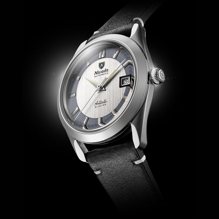 Nivada Grenchen Antarctic Glacier 38mm 32063A - Gehäuse im Profil