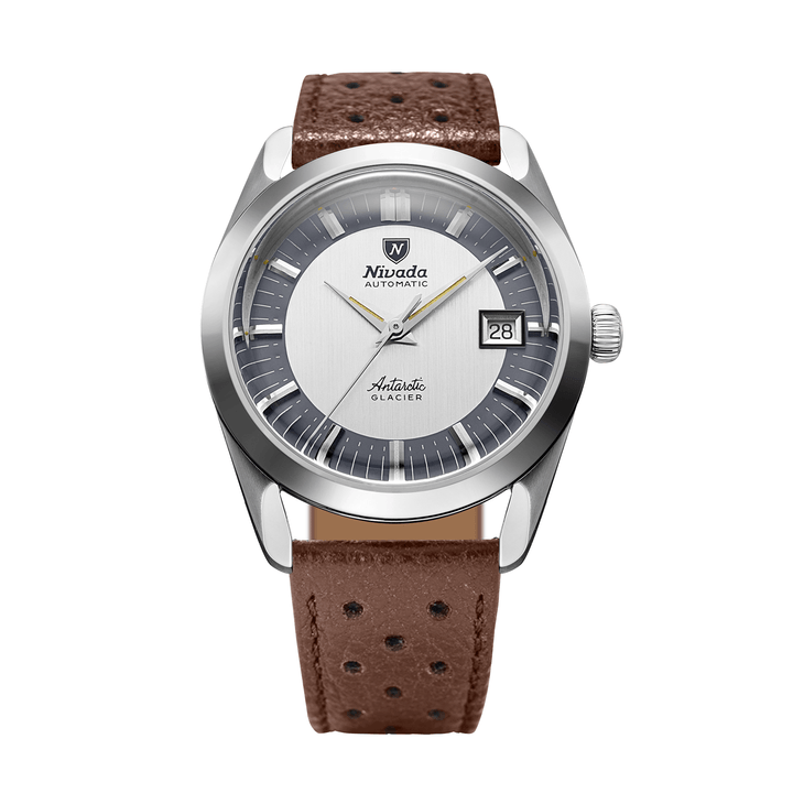 Nivada Grenchen Antarctic Glacier 38mm 32063A23 - Racing-Armband Braun