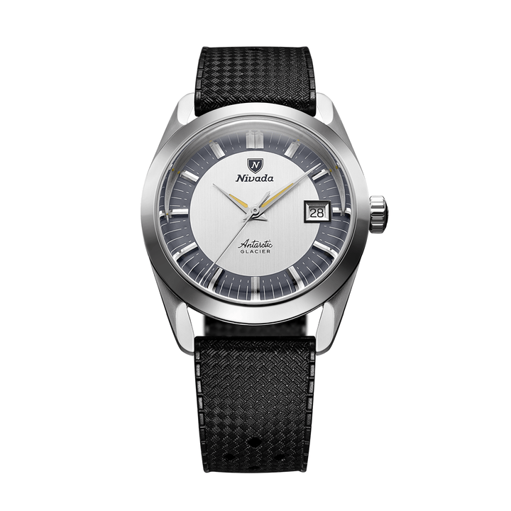 Nivada Grenchen Antarctic Glacier Tuxedo 35mm 35020M01 - Kautschukarmband Tropic