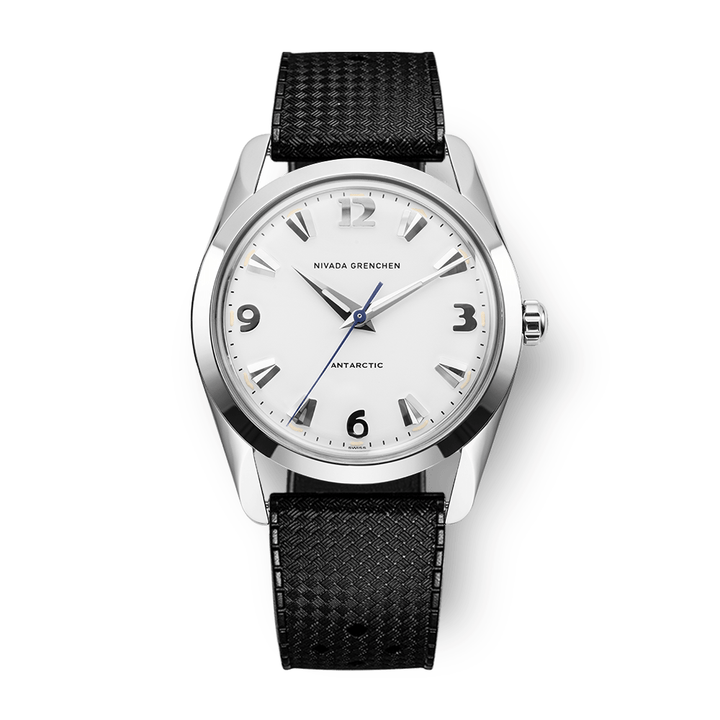 Nivada Grenchen Antarctic White 35mm 35005M01 - Kautschukarmband Tropic