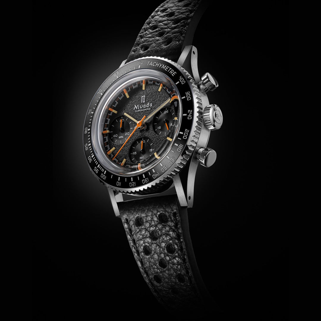Nivada Grenchen Chronoking Mecaquartz Inter.Bezel 38mm 87042Q - Gehäuse im Profil