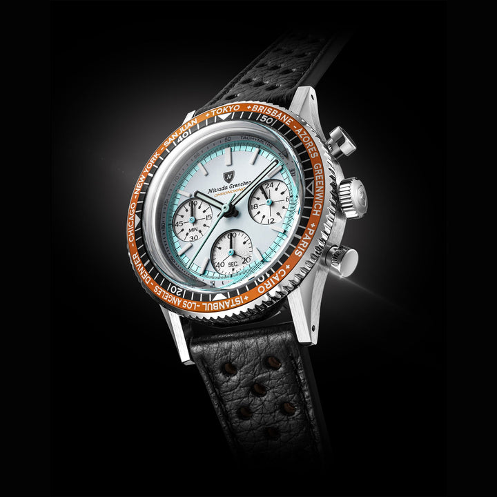 Nivada Grenchen Chronoking Racing Grey 38mm 87056Q - Lünettenvariante 2