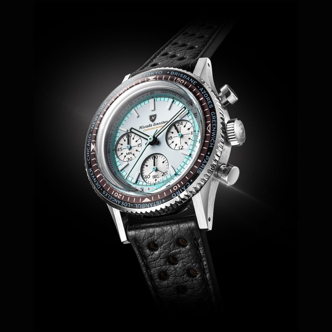 Nivada Grenchen Chronoking Racing Grey 38mm 87056Q - Lünettenvariante 3