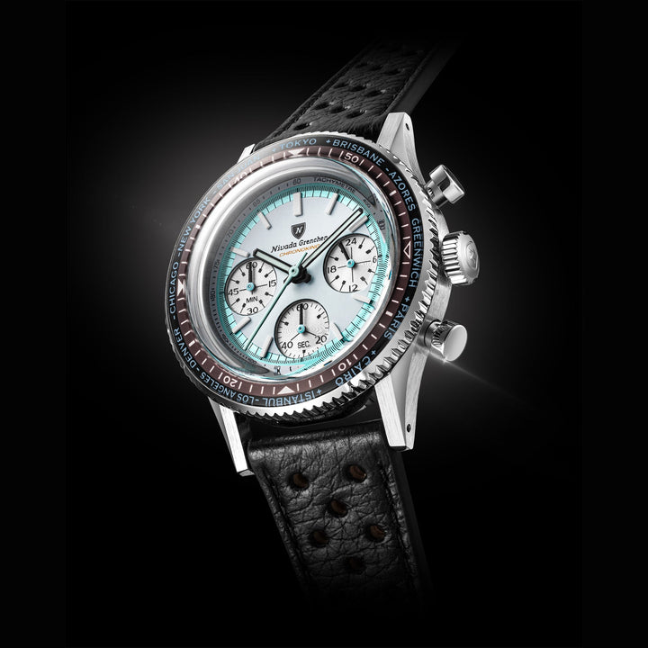 Nivada Grenchen Chronoking Racing Grey 38mm 87056Q - Lünettenvariante 3